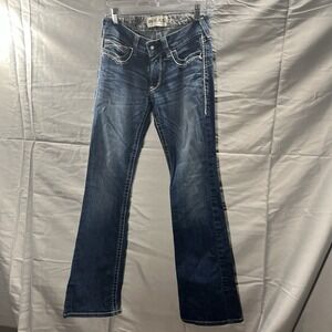 Ariat REAL 28R Bootcut Jeans Western Cowgirl Contrast Stitch Mid Rise